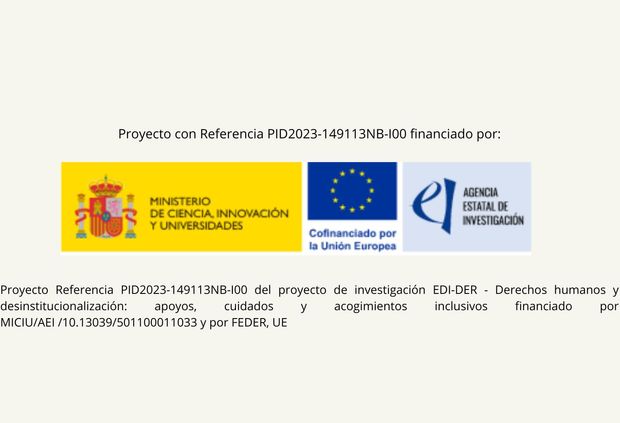 La imagen presenta información sobre un proyecto de investigación financiado por organismos de España y la Unión Europea.
