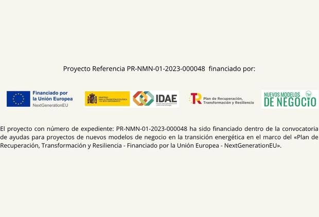 Texto informativo sobre un proyecto financiado por la Unión Europea y otras entidades.