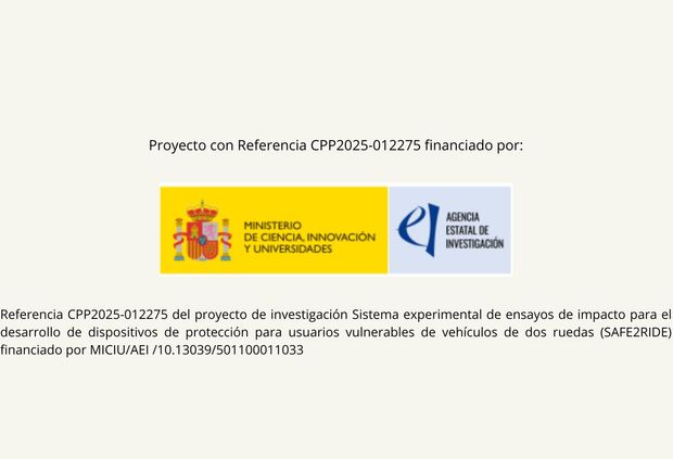 Imagen que presenta información sobre un proyecto de investigación financiado por el Ministerio de Ciencia, Innovación y Universidades y la Agencia Estatal de Investigación.
