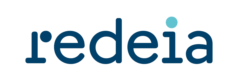 Logo of Redeia featuring stylized blue text with a light blue dot above the letter 'i'.