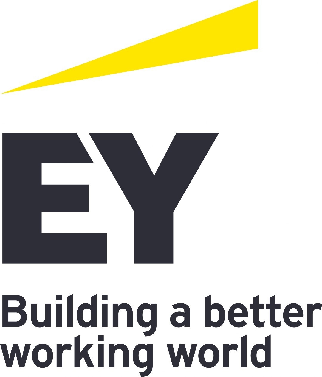 The image features the logo of EY (Ernst & Young) with the slogan 'Building a better working world' beneath it.