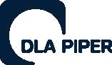 The image shows the logo of DLA Piper, which features bold text and a graphic element.