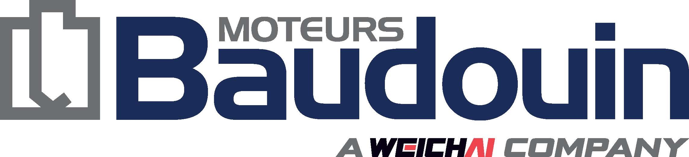 Logo of Baudouin, presented as 'Moteurs Baudouin', branded as a Weichai Company.