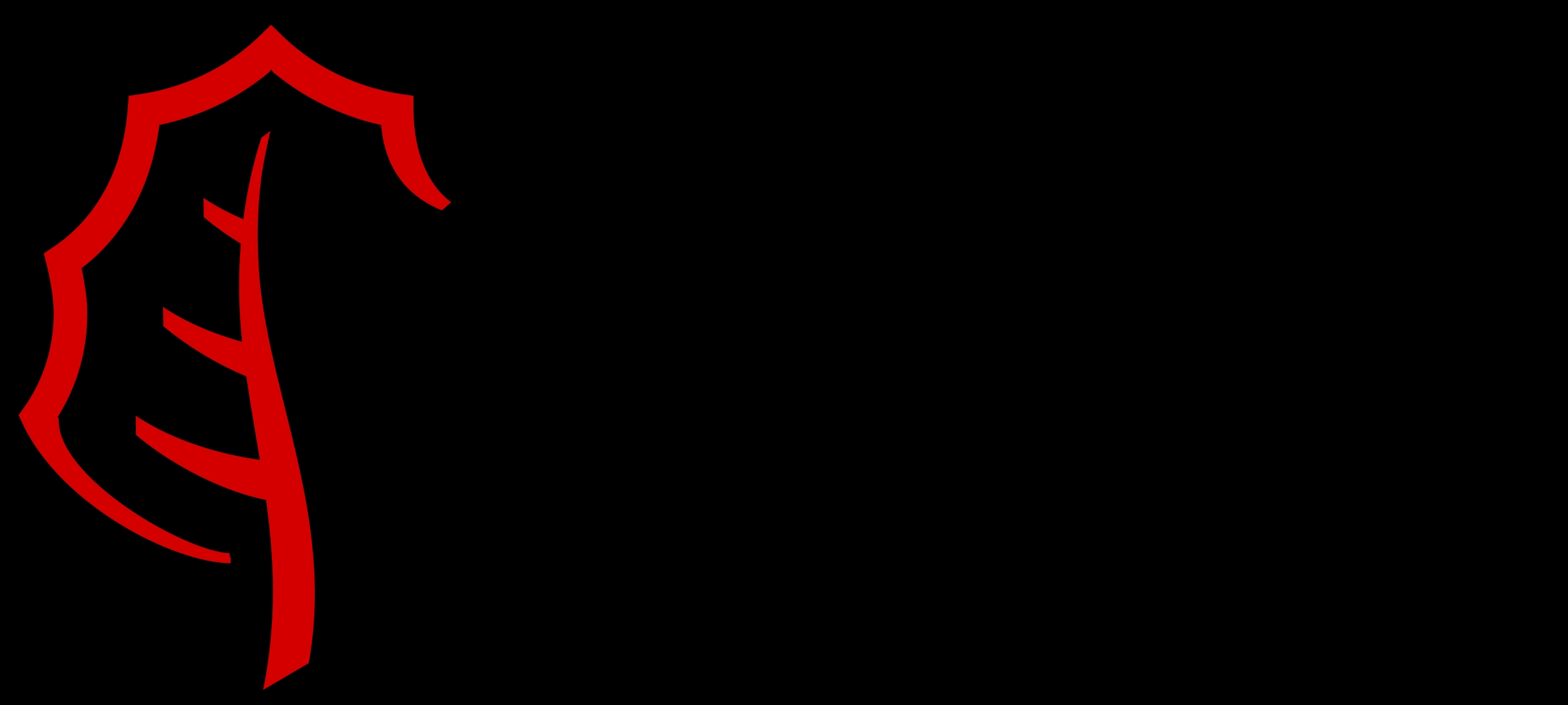 Una imagen con un diseño abstracto en color rojo sobre un fondo negro.