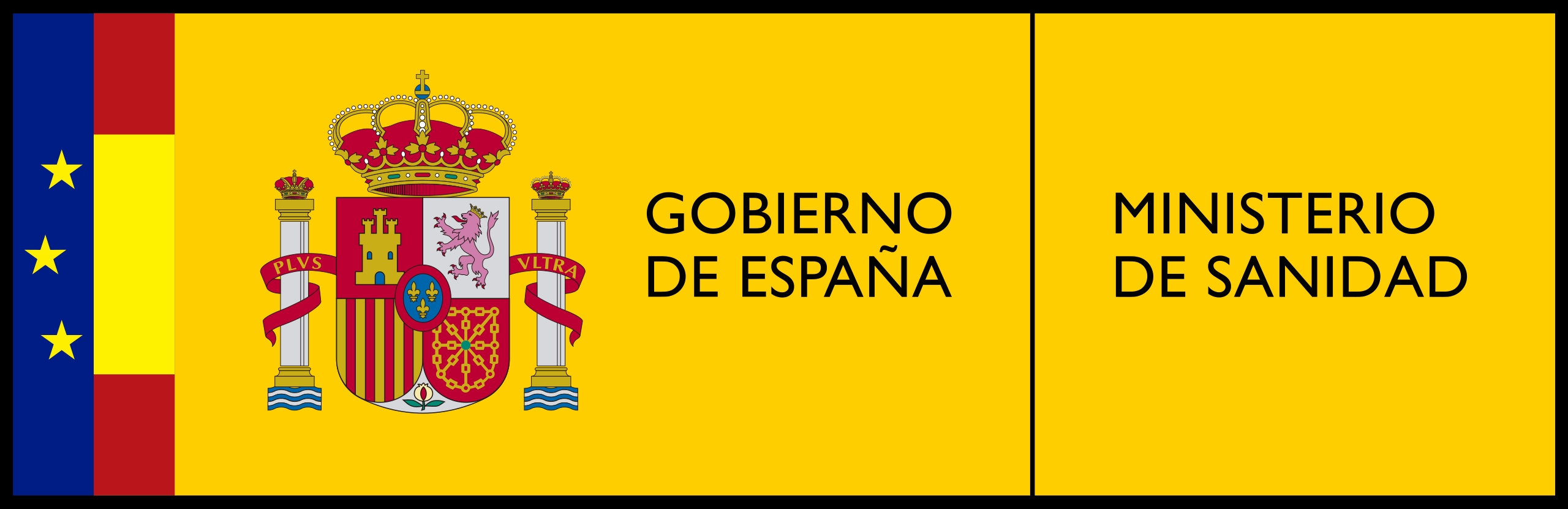 Logotipo del Gobierno de España y el Ministerio de Sanidad.