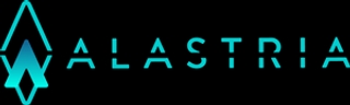 A logo featuring the word 'ALASTRIA' in uppercase with a stylized blue diamond shape above the letter 'A'.