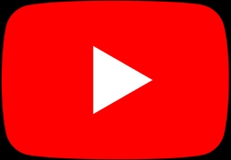 El logo de YouTube con un fondo rojo y un triángulo blanco en el centro.