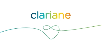 Logotipo colorido de la marca Clariane.