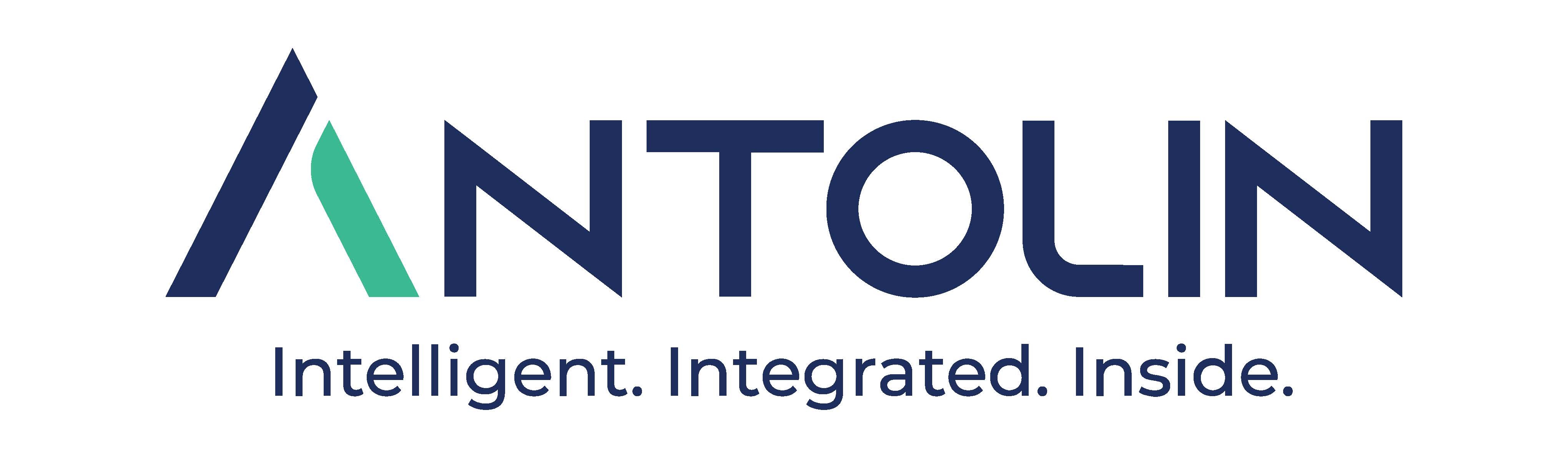 Logo of Antolin featuring the words 'Intelligent. Integrated. Inside.'