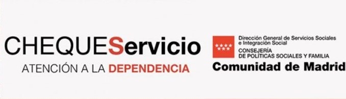 Un cartel que informa sobre el servicio de atención a la dependencia en la Comunidad de Madrid.