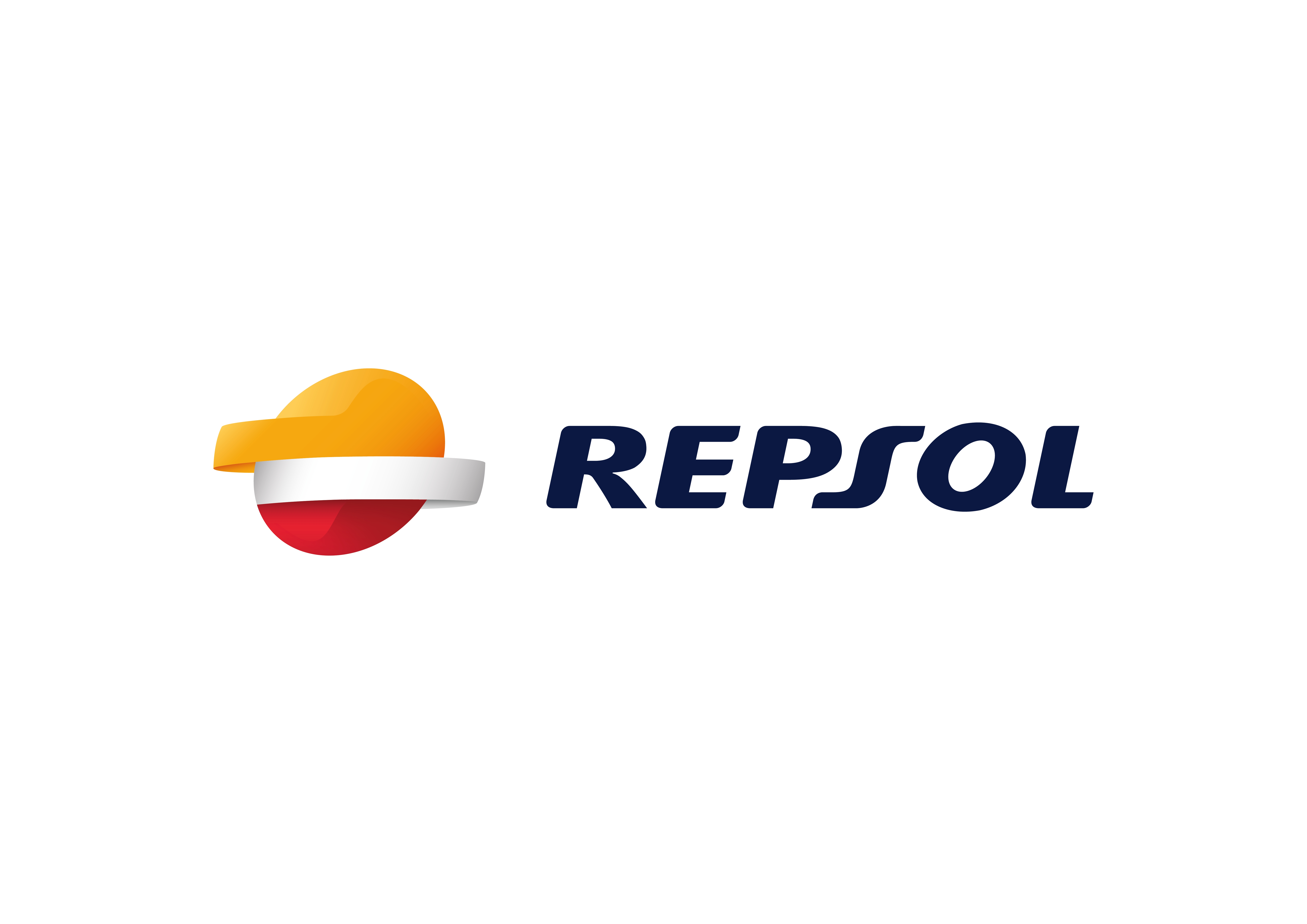 Logo de la empresa Repsol.