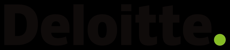 Logo de Deloitte en colores negro y verde.