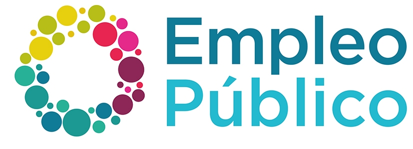 Logo of 'Empleo Público' featuring a circular design made of colorful dots.