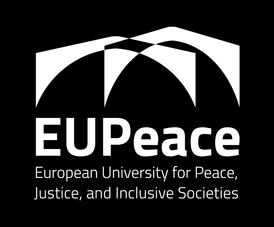 Logotipo de la Universidad Europea para la Paz, la Justicia y las Sociedades Inclusivas.