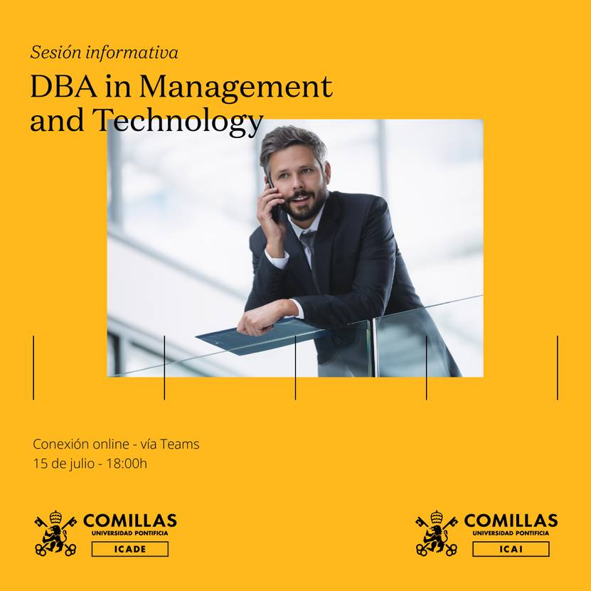 Sesión informativa sobre el programa DBA en Management y Technology de la Universidad Pontificia Comillas.