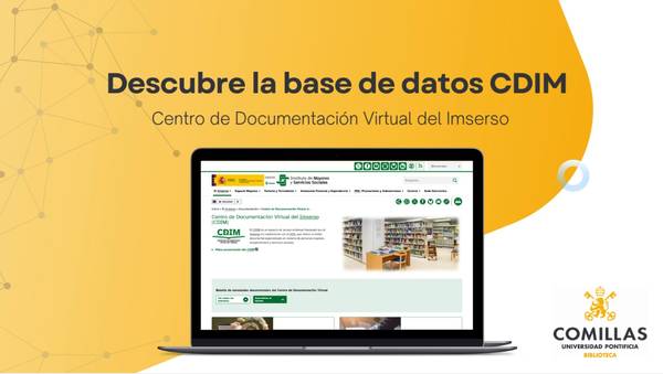 Página de presentación de la base de datos CDIM del Imserso.