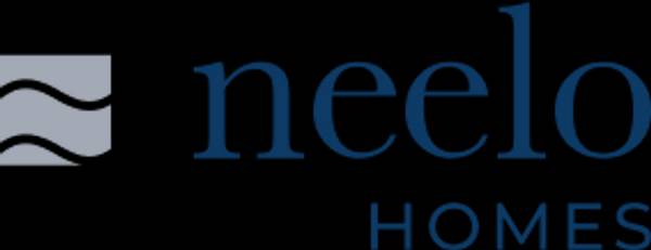 Logo of Neelo Homes featuring stylized waves above the text.