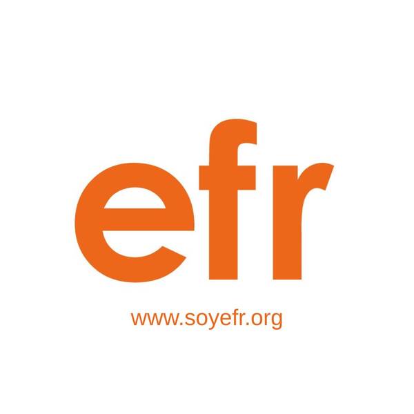 Logotipo de la organización EFR con un diseño sencillo y moderno.