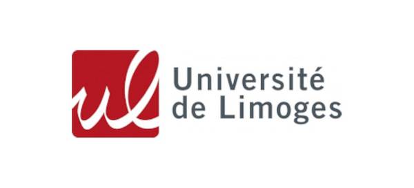 Logotipo de la Université de Limoges, que muestra la letra 'L' estilizada en color rojo sobre un fondo blanco.