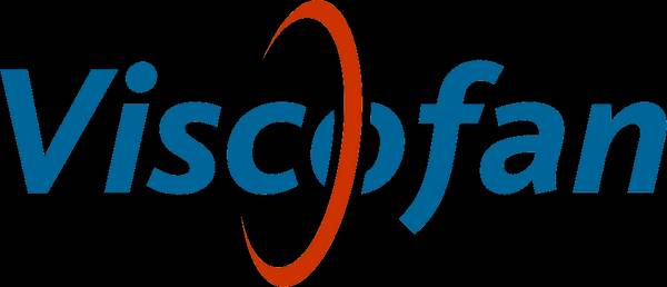Logo de la empresa Viscofan que representa su marca.