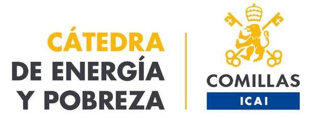 Logotipo de la Cátedra de Energía y Pobreza de la Universidad de Comillas.