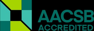 Logo que indica la acreditación AACSB.