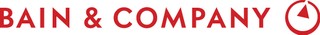 The image displays the logo of Bain & Company, featuring red text and a circular red and white icon.