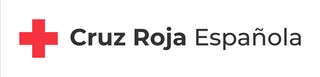 Logo de la Cruz Roja Española con fondo blanco y una cruz roja.