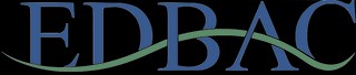 Logotipo de EDBAC con un diseño elegante y fluido.