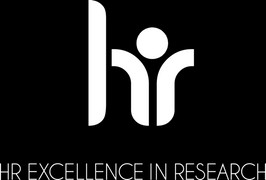 Logotipo que representa la excelencia en recursos humanos en la investigación.
