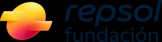 Logotipo de Repsol Fundación en colores vibrantes.