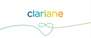 Logotipo colorido de la marca Clariane.