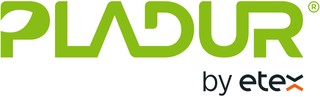 Logotipo de PLADUR, una marca de Etex.