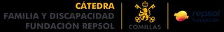 Logo de la Cátedra de Familia y Discapacidad de la Fundación Repsol en Comillas.